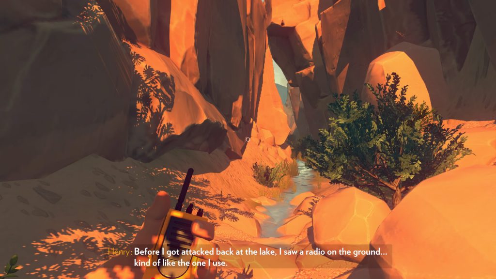 The sounds of wind in narrow canyons further enhance the player's feeling of frenzy.