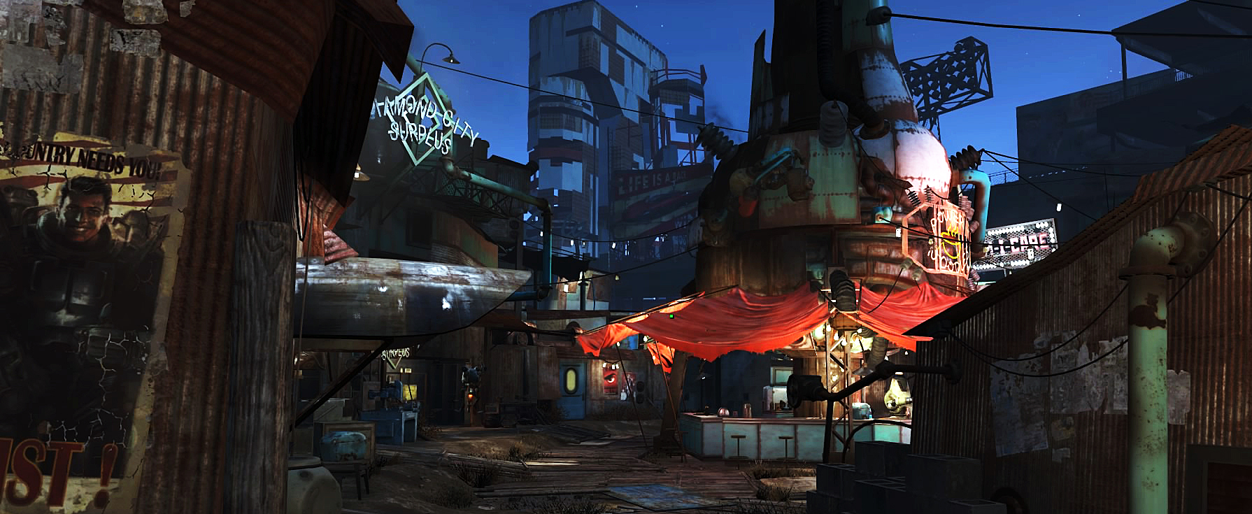 Diamond city in Fallout 4