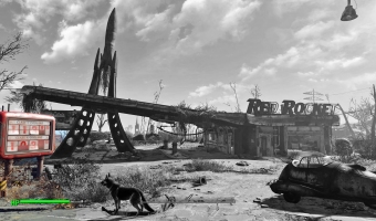 The wasteland show itself to players in its sublime beauty: a dangerous place that is highly fascinating at the same time.